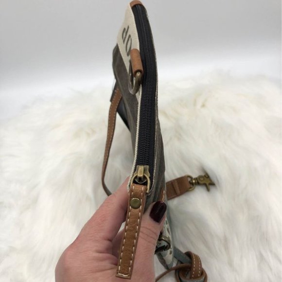 New Mona B Escape The Ordinary Up Fold-Over Crossbody - Sky Blue - Picture 7 of 10